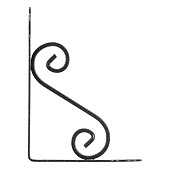  Кронштейн 190х140х25х3мм, декоративный, темно-серый, Сибртех 