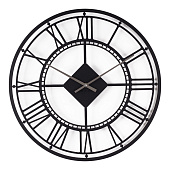  Часы Рубин Рим, d 50 см, металл, черный матовый, 5050-006 (5) 