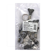 Хомут нерж. бабочка W2 12-22 мм (10 шт) Хомут нерж. бабочка W2 12-22 мм (10 шт)