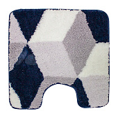 Коврик для туалета 55х55 Орнелла синий HJ-A011 Коврик для туалета 55х55 Орнелла синий HJ-A011