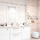  Плитка  24.9х50 Жемчуг на белом коричн ПО9ЖМ004 /УралКерамика (1,494м2) 