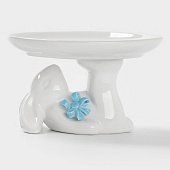 Блюдо для пирожных «Зайка», 13х12х8 см, белый 6943343 Блюдо для пирожных «Зайка», 13х12х8 см, белый 6943343