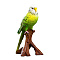  Фигурка "Зеленый попугай" 9,7 х 8 х 16,5см 4793763 