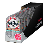  Влажный корм AlphaPet WOW Superpremium для кошек с чувствительным пищеварением, 80 г, ягненок/потрошки, соус 