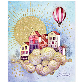 Тетрадь 48л. А5 скрепка клетка Акварельные сюжеты, 3301 Тетрадь 48л. А5 скрепка клетка Акварельные сюжеты, 3301