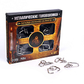 Набор головоломок металлических Загадки Леонардо Да Винчи (набор 4 шт) 2528225 Набор головоломок металлических Загадки Леонардо Да Винчи (набор 4 шт) 2528225