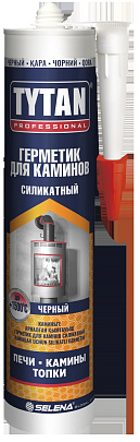 TYTAN Professional герметик силикатный для каминов черный 280 мл TYTAN Professional герметик силикатный для каминов черный 280 мл