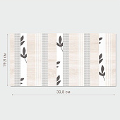 Декор 19,8х39,8 Джапанди Полосы арт.1641-8644 /Лассельсбергер   Декор 19,8х39,8 Джапанди Полосы арт.1641-8644 /Лассельсбергер