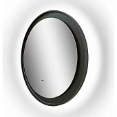 Зеркало с LED подсветкой Planet black Led d600 с бесконтактным сенсором Континент