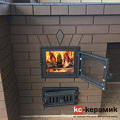 Кирпич печной темный шоколад 250х120х65мм [М-300] /Кирово-Чепецкий КЗ
