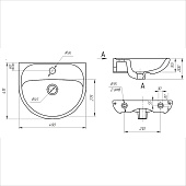 Раковина с пьедесталом Катунь-50 Универсал Раковина с пьедесталом Катунь-50 Универсал