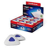 Ластик ErichKrause SMART Mini Triangle с пластиковым держателем 45552