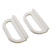 Ручка большая трапецевидная, 45х33 мм, пластик, белый (2 шт) - пакет Tech-Krep Ручка большая трапецевидная, 45х33 мм, пластик, белый (2 шт) - пакет Tech-Krep