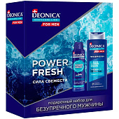  Подарочный набор DEONICA FOR MEN Power Fresh (гель д/душа + дез. спрей) Арнест 2023 