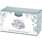 Набор для специй 2 пр (солонка, перечница) с салфетницей на металлической подставке 190259 Набор для специй 2 пр (солонка, перечница) с салфетницей на металлической подставке 190259