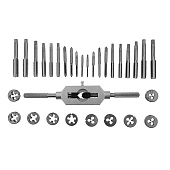 Набор метчиков и плашек М3 - М12, 31 предм.// Matrix Набор метчиков и плашек М3 - М12, 31 предм.// Matrix