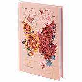 Ежедневник А5 недатированный Staff, 128 л, ламинированная обложка с фольгой, Butterfly, 113524 Ежедневник А5 недатированный Staff, 128 л, ламинированная обложка с фольгой, Butterfly, 113524