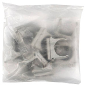  Клипса для труб 20мм  Plast EKF серый (10 шт) derj-z-20n-r 