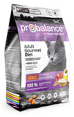  Сухой корм для кошек ПРОБаланс Gourmet Diet говядина-ягненок 400г 