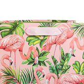 Пакет ламинированный вертикальный «Тропики и фламинго», MS 18х23х10 см 4725108 Пакет ламинированный вертикальный «Тропики и фламинго», MS 18х23х10 см 4725108