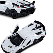 Машина металлическая ТМ Автопанорама 1:43 Lamborghini Aventador SVJ цвет: белый, JB1251558