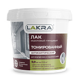 Лак в/д тонированный Лакра Бесцветный 0,9кг Лак в/д тонированный Лакра Бесцветный 0,9кг