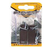  Магнитная защелка 46х15 коричн (2 шт)"Element" 