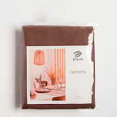Скатерть (саржа) Этель Kitchen 150х110 см, цвет коричневый Скатерть (саржа) Этель Kitchen 150х110 см, цвет коричневый