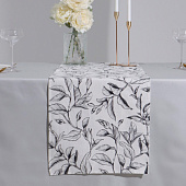 Дорожка Доляна Plant leaves, 40х146 см, рогожка, 164 г/м2