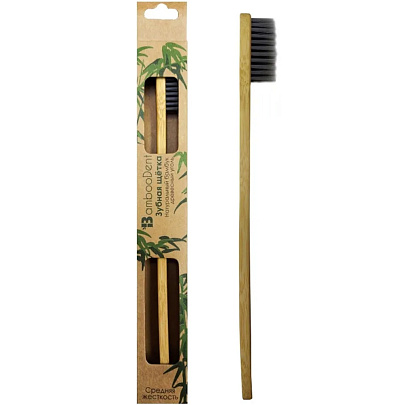 Зубная щетка BambooDent бамбук плоская ручка Гросс Зубная щетка BambooDent бамбук плоская ручка Гросс