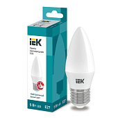  Лампа LED филамент. 5Вт E27, свеча, 4000К нейтр. бел. IEK 