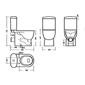 Унитаз-компакт Fest comfort универсальный выпуск сиденье дюропласт с микролифтом WC.CC/Fest/2-DM/WHT.G/S1 Sanita Luxe Унитаз-компакт Fest comfort универсальный выпуск сиденье дюропласт с микролифтом WC.CC/Fest/2-DM/WHT.G/S1 Sanita Luxe