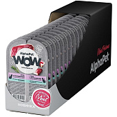  Влажный корм AlphaPet WOW Superpremium для кошек с чувствительным пищеварением, 80 г, утка, потрошки, соус 