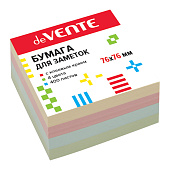 Блок для записей 76х76 400л deVENTE Pastel клей офсет 80 г/м2, 4 цвета, 4 дизайна 2010209 