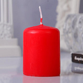 Свеча классическая, 4х5см, красная, 3721360 Свеча классическая, 4х5см, красная, 3721360