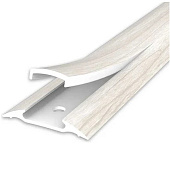  Порог пластик 42ммх0,9м с монт.каналом №267 Клен белый/Идеал 