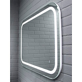 Зеркало с LED подсветкой Elis 100 white Sansa SEe1045Z Домино