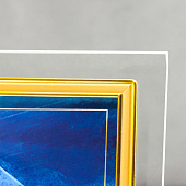 Фоторамка 10х15 GT 134/G стекло с золотом 7046296 Фоторамка 10х15 GT 134/G стекло с золотом 7046296