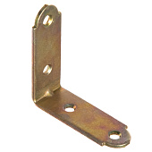 Угол мебельный узкий 50х50х17x1,5мм, желтый цинк Угол мебельный узкий 50х50х17x1,5мм, желтый цинк