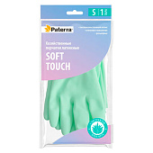 Перчатки латексные PATERRA SOFT TOUCH, с экстрактом алоэ, хлопк. напыление, р-р L Перчатки латексные PATERRA SOFT TOUCH, с экстрактом алоэ, хлопк. напыление, р-р L