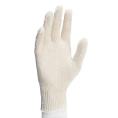  Перчатки трикотажные без ПВХ, 10класс, Эконом, белые 