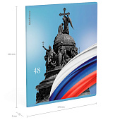 Тетрадь 48л ErichKrause Российский Герб, клетка, ассорти, 60616 Тетрадь 48л ErichKrause Российский Герб, клетка, ассорти, 60616