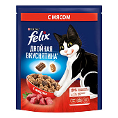 Сухой корм FELIX Двойная Вкуснятина Мясо 200г Сухой корм FELIX Двойная Вкуснятина Мясо 200г