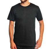 Футболка мужская ТЦ однотон (чёрный, р.48) Футболка мужская ТЦ однотон (чёрный, р.48)