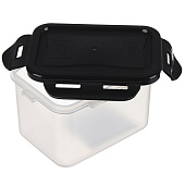 Контейнер герметичный для СВЧ с защелками 0,63л пластик 861-331 Контейнер герметичный для СВЧ с защелками 0,63л пластик 861-331