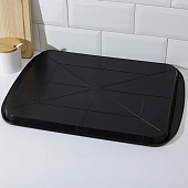 Поднос 45х35 см, цвет чёрный 2928523 Поднос 45х35 см, цвет чёрный 2928523