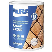 Декоративно-защитная лазурь для древесины "Aura Fasad Lazur" бесцветная 0,9л Декоративно-защитная лазурь для древесины "Aura Fasad Lazur" бесцветная 0,9л