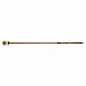  Саморез конструкционный потай Torx 8,0х260, желтый цинк, 2шт 