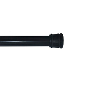 Карниз для ванной телескопический 140-260см черный 104317 Delphinium