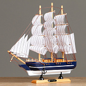  Корабль сувенирный средний «Фрея», борта синие, 33х31х5 см , микс 1531143 